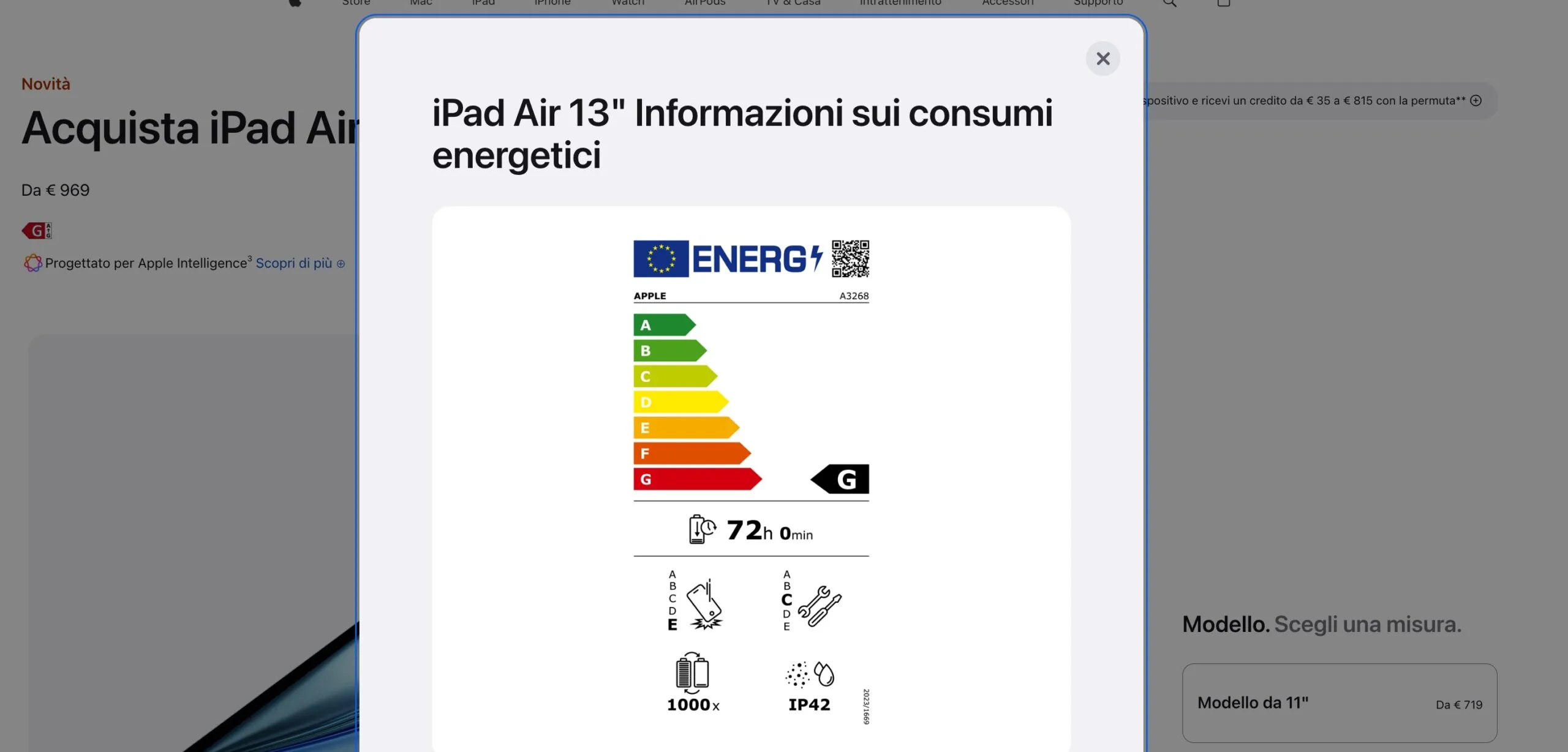 Nuove etichette energetiche Ue, ora è chiara l'autonomia e la riparabilità di iPhone e iPad - macitynet.it Nuove etichette energetiche Ue, ora è chiara l'autonomia e la riparabilità di iPhone e iPad - macitynet.it