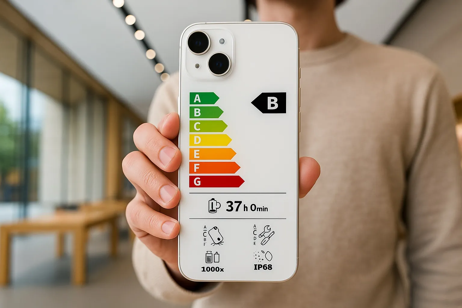 Nuove etichette energetiche Ue, ora è chiara l'autonomia e la riparabilità di iPhone e iPad - macitynet.it Nuove etichette energetiche Ue, ora è chiara l'autonomia e la riparabilità di iPhone e iPad - macitynet.it