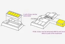Apple brevetta la tastiera con pulsante mouse rimovibile Apple ha brevettato una tastiera con un tasto che può essere staccato e usato come mouse - macitynet.it