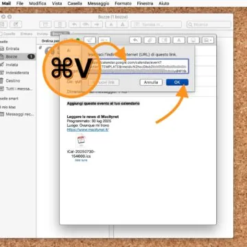 Come creare il pulsante Aggiungi al Calendario nelle mail da inviare - macitynet.it