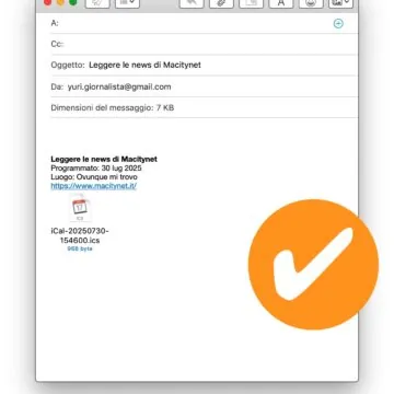 Come creare il pulsante Aggiungi al Calendario nelle mail da inviare - macitynet.it
