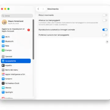 Funzione Accessibilità in macOS 26