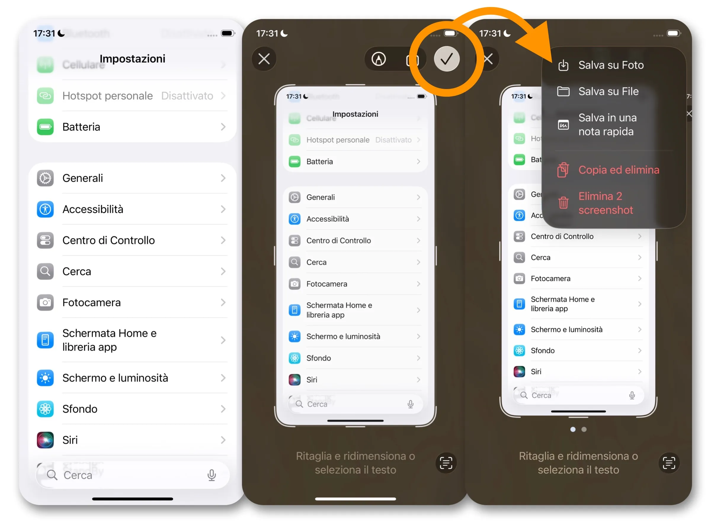 Come disattivare l'anteprima a schermo intero degli screenshot su iOS 26 - macitynet.it