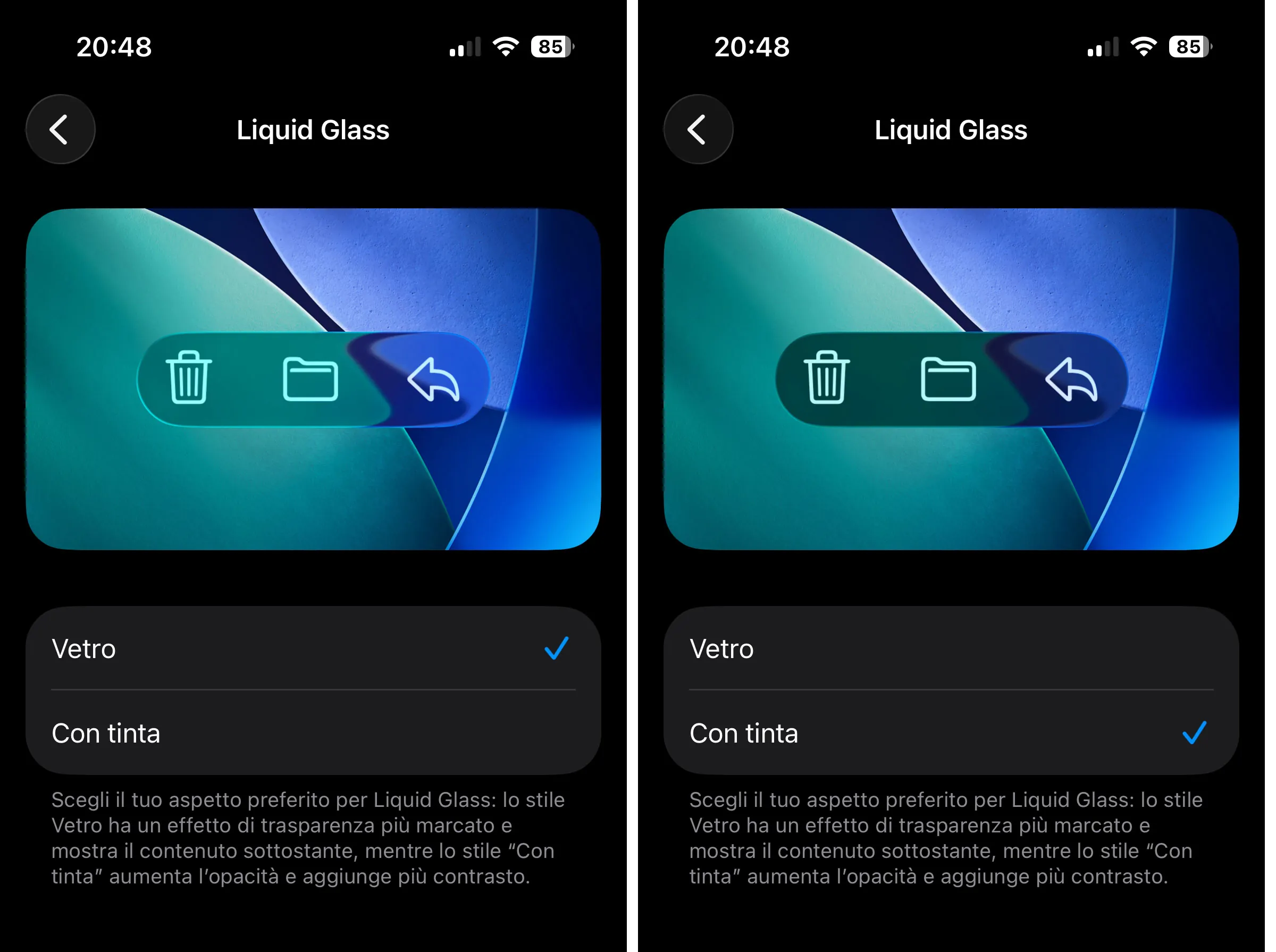 Quarta beta iOS 26.1 e macOS Tahoe 26.1 con controllo su trasparenze Liquid Glass - macitynet.it Quarta beta iOS 26.1 e macOS Tahoe 26.1 con controllo su trasparenze Liquid Glass - macitynet.it