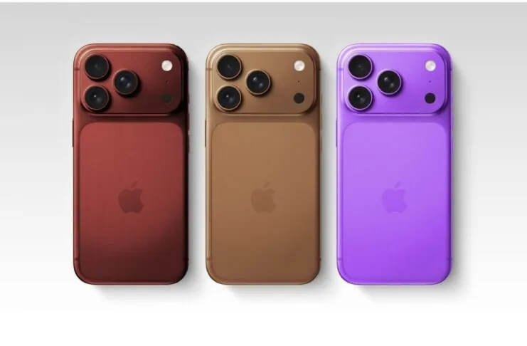 I tre nuovi colori di iPhone 18 Pro