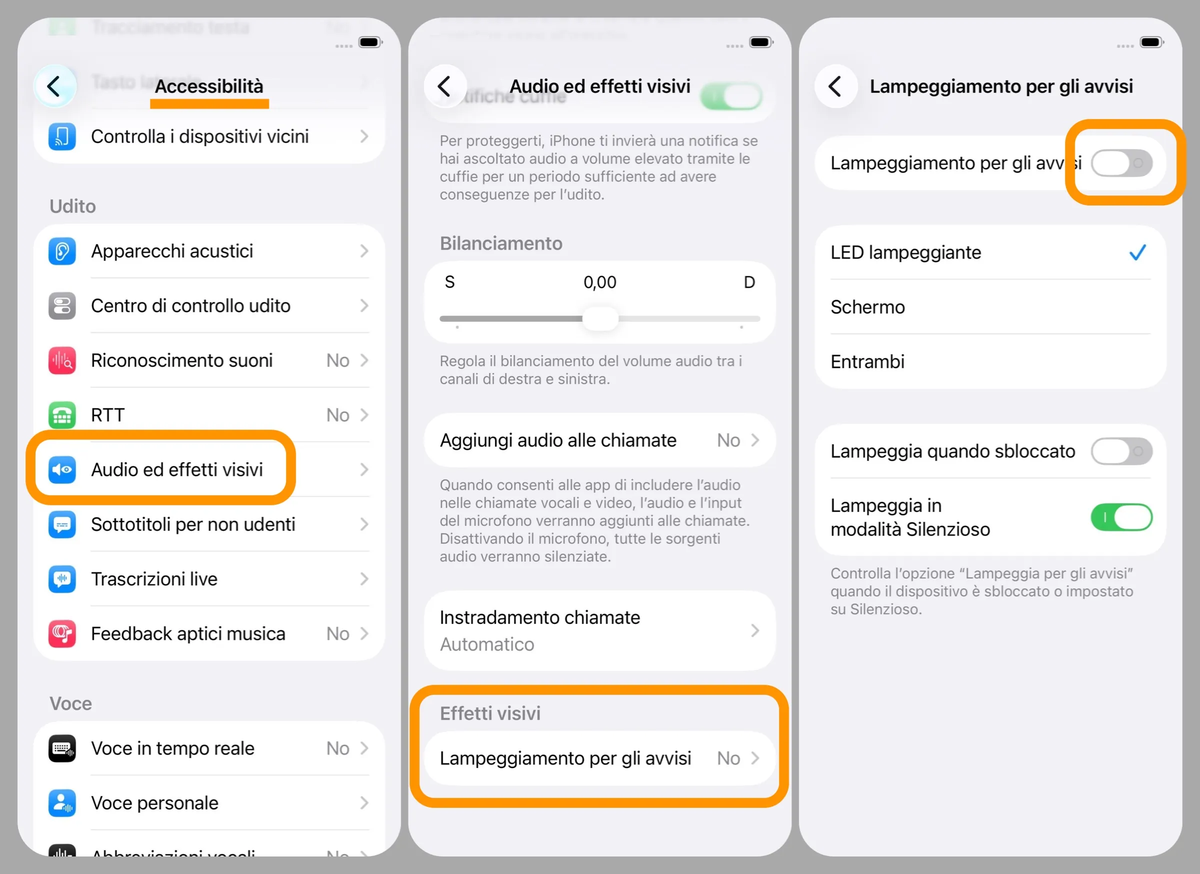 iOS 26.2, come far lampeggiare lo schermo di iPhone per gli avvisi - macitynet.it iOS 26.2, come far lampeggiare lo schermo di iPhone per gli avvisi - macitynet.it