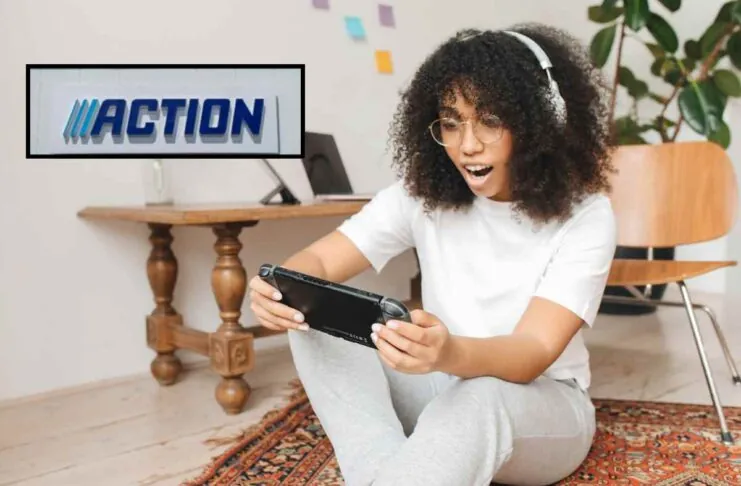 Ragazza con Nintendo Switch