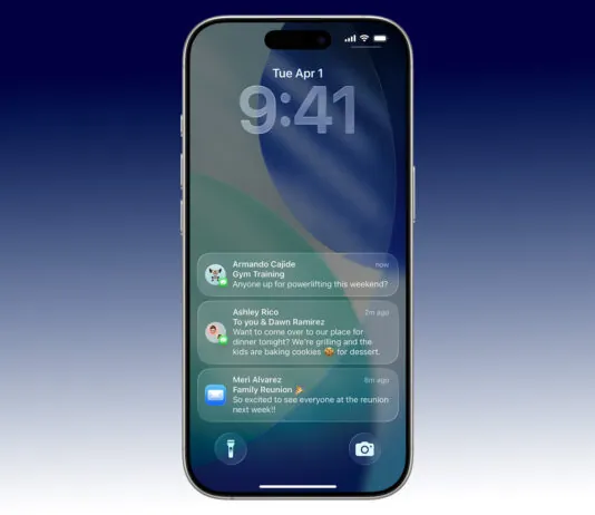 iOS 26.2, una nuova modalità per le notifiche Esempio notifiche